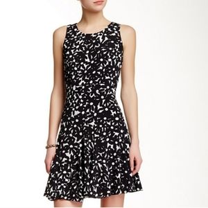Diane von Furstenberg DvF Garden Daisy Clara Dress Black White Floral Size 6 New